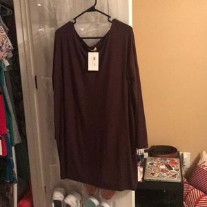 brown dress